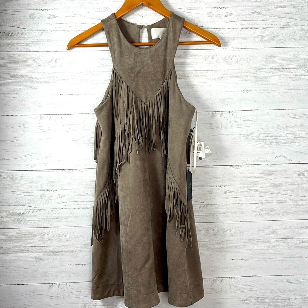 J.O.A. SUADE DRESS NWT